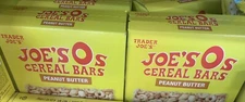 2 Pack Trader Joe’s Joe’s O’s Peanut Butter Cereal Bars 4.23 oz Each Pack NEW