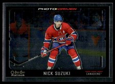 Nick Suzuki 2021-22 O-Pee-Chee Platinum Photo Driven #PD-7 Card Montreal