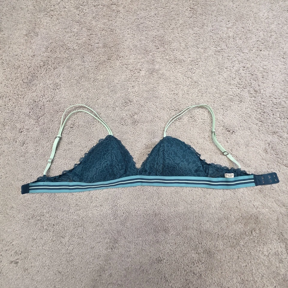 Sujetador Inalámbrico Gilly Hicks Azul Encaje Correa Espagueti XS Foto 2 de 4