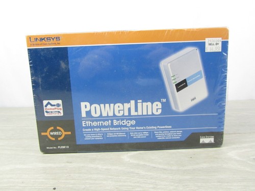 Linksys Wired PowerLine Ethernet Bridge Model PLEBR10 Unopened Brand NEW - 第 1/5 張圖片