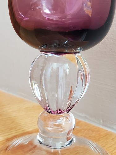 LENOX Stemware Colore Amethyst Purple Water Goblet EUC (12 available) - Picture 6 of 9