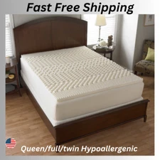 Mainstays Mattress Topper Foam Support, Queen/full/twin Hypoallergenic Comfort