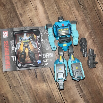 Transformers Titans Return Deluxe Kup & Flintlock complete Hasbro