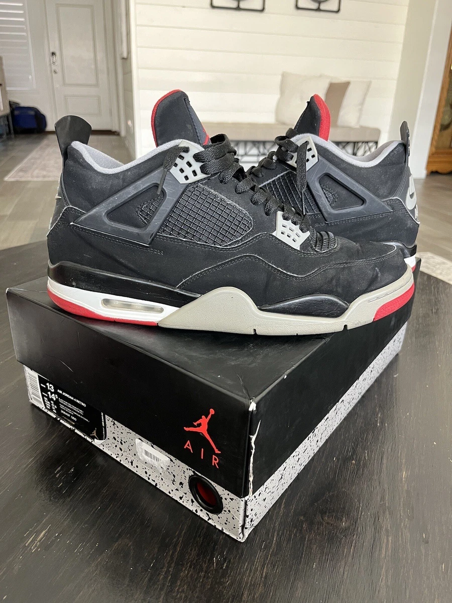 Air jordan 4 clearance bred size 13