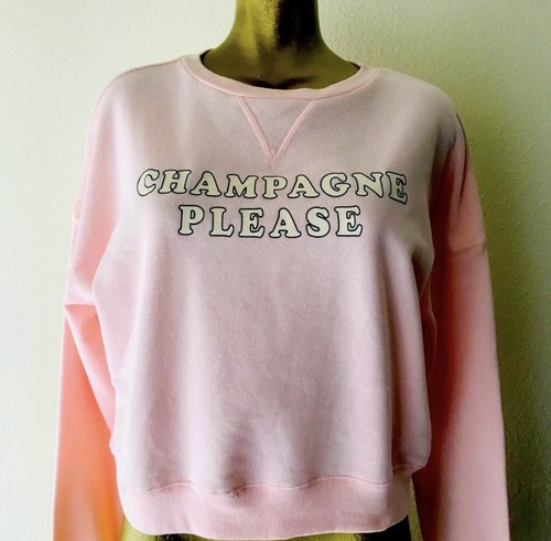 FIFTH SUN Pink CHAMPAGNE PLEASE Sweatshirt NWT XL