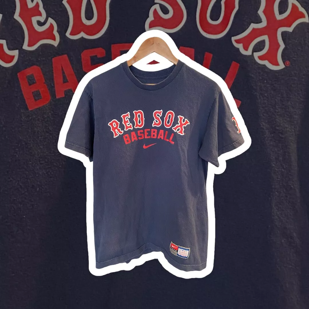 At interagere forpligtelse død Nike Team Boston Red Sox Baseball T Shirt Blue Mens Size S 100% Cotton GUC  | eBay