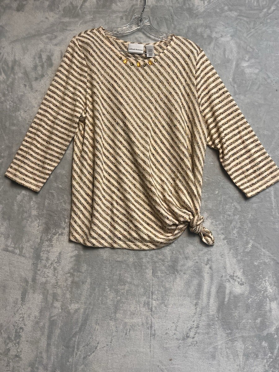 Alfred Dunner Womens Top Size L