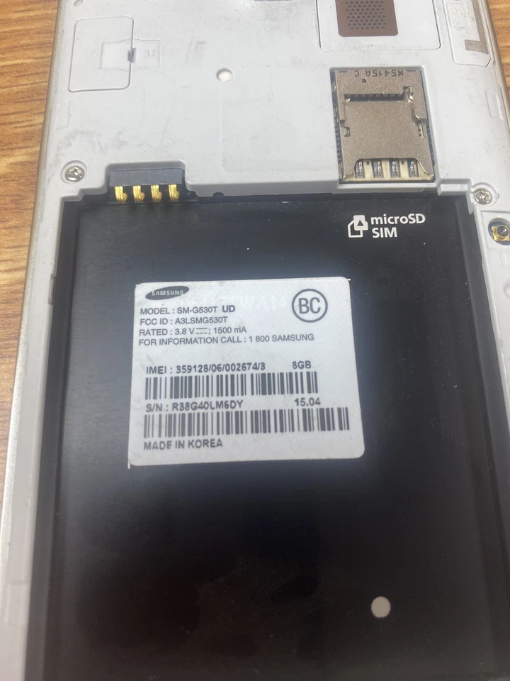 Samsung® Galaxy Grand Prime | SM-G530T | серый | T-Mobile | аккумулятор не входит в комплект - Изображение 4 из 4