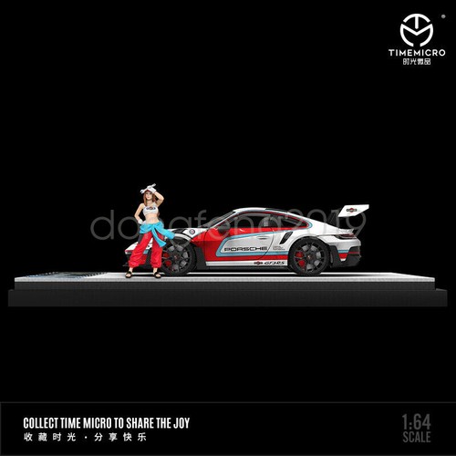 TIME MICRO 1:64 scale 992 GT3 RS Pink pig/Martini Diecast Model Car Collection - Picture 9 of 13