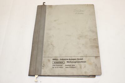 Betriebsanleitung - Drehbank Drehmaschine - SCHAERER - UD631 - Bj. 1968