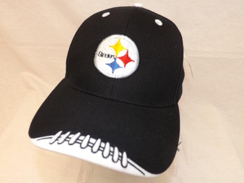 New Pittsburgh Steelers Mens Unisex Adult OSFA Black Adjustable Hat - Picture 3 of 6