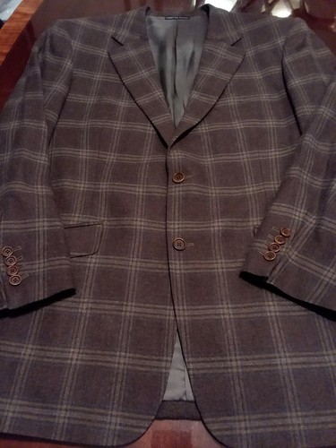 Men ITALY Bespoke Marzoni Tommy HUI Custom Tailored Wool & Silk Blazer Jacket - Picture 3 of 9