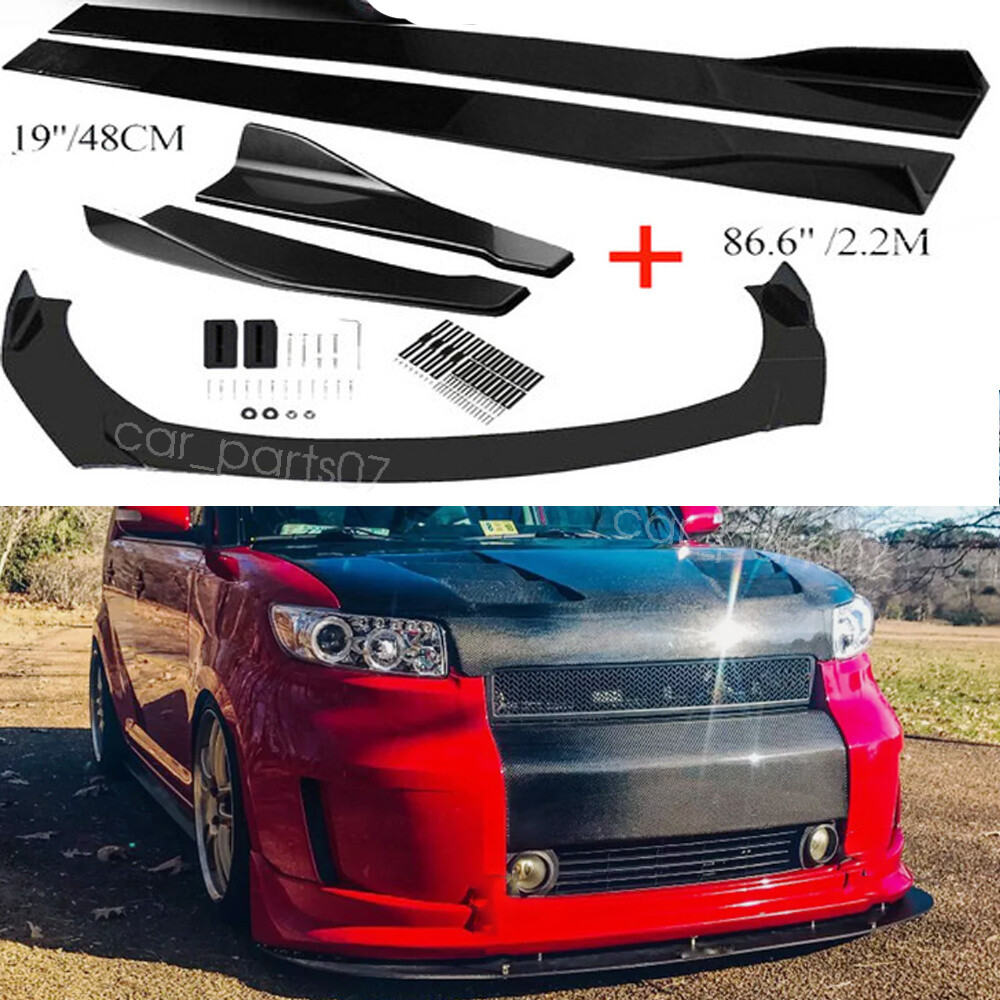 For Scion xB iM tC Front Rear Bumper Lip Splitter Body Kit+86.6