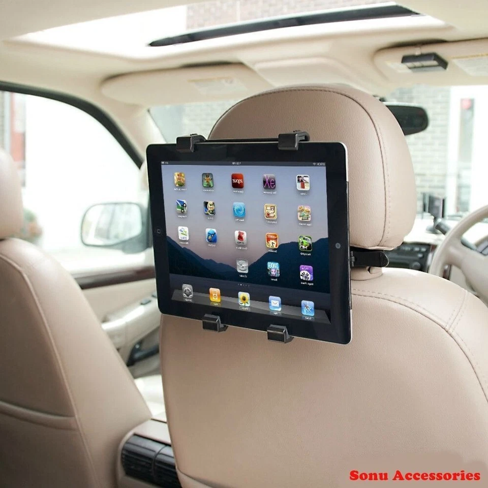 Universal Car Headrest Holder Seat Mount for iPad 2 3 4 Air Mini & 11" Tablets - Image 2 of 4