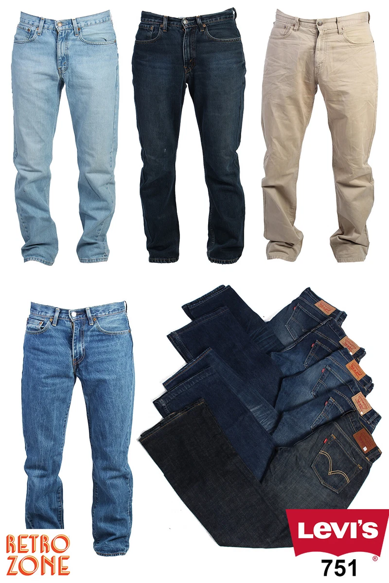 LEVI S 751 JEANS STRAIGHT LEG REGULAR FIT ZIP FLY GRADE A W30 W32