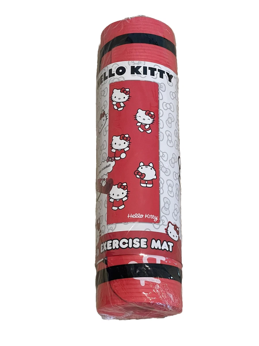 Hello Kitty Sanrio Exercise Yoga Mat Red 24”×68