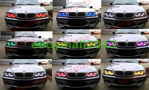 BT Cotton RGB Halo Ring For Nissan 370Z Z34 Fairlady Demon Devil Angle Eyes DRL - Picture 8 of 20
