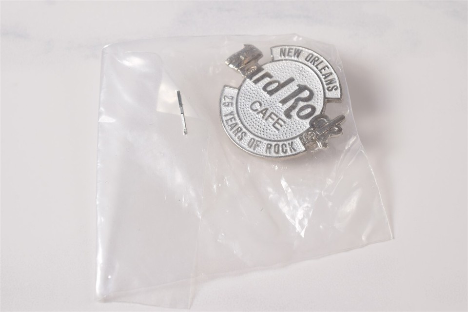 Vtg NEW OLD STOCK Hard Rock Cafe Lapel/Hat Pin New Orleans "25 Years Of