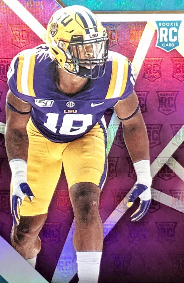 2020 Xr K’LAVON CHAISSON /25 PURPLE REFRACTOR SSP RC No. 150 LSU COLOR MATCH 🔥 - Image 3 of 4