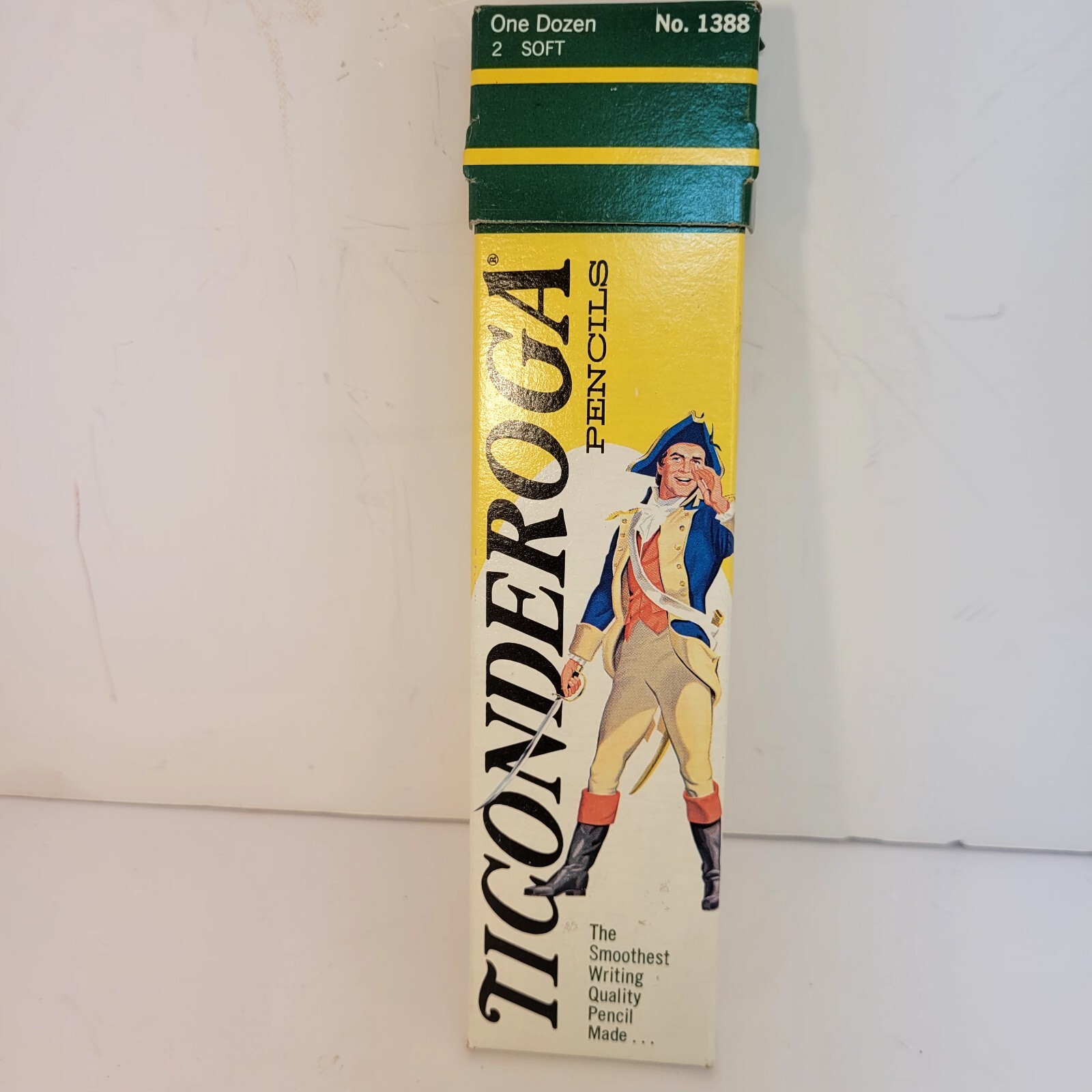 Vintage Ticonderoga #1388 No 2 Soft Pencils 1 Dozen Box NIB USA-image