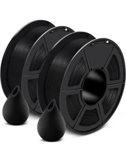 2X SUNLU PLA+ PLA ABS PETG 3D Printer Filament 1KG/0.25KG 1.75mm Black No-Knot