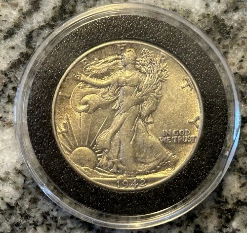 1942-P Walking Liberty Half Dollar 90% Silver AU