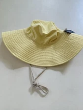 NWT MELROSE & MARKET Nordstrom Bucket Hat Wide Brim W/ Chin Tie Quick Dry