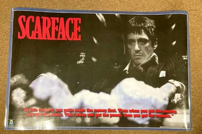 NEW Vtg Scarface Poster #1011 Scorpio Posters NY NOS 22x34 - Read Description