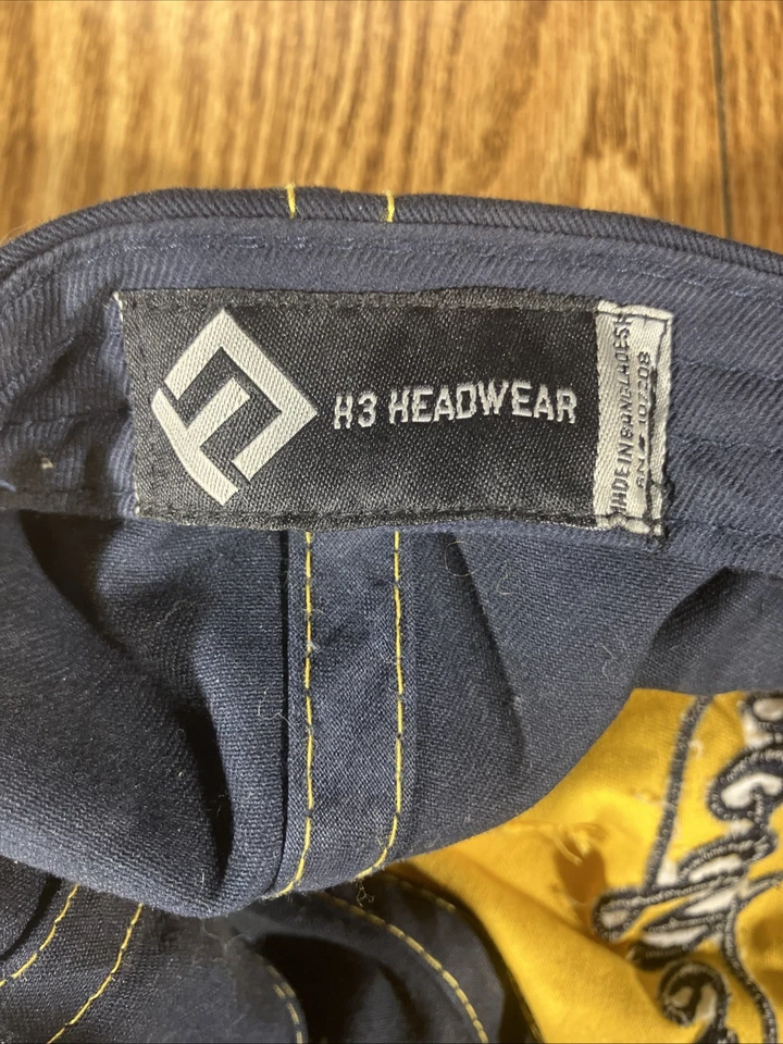 Gorra Goodyear Tire & Rubber Akron Ohio Snapback bordada amarilla negra 1898 Foto 4 de 4