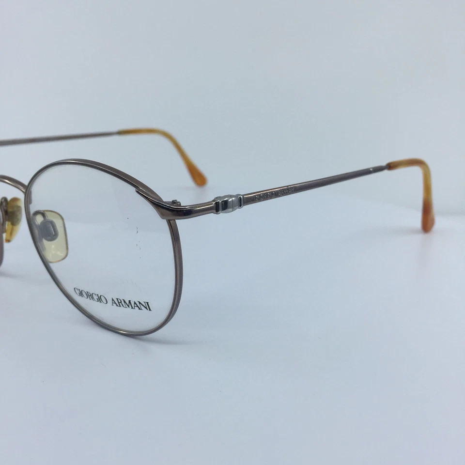 New VINTAGE Giorgio Armani 132 EYEGLASSES GA 132 C. 750 Satin Brown 51-19-135mm - Image 3 of 4