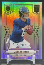 2025 Donruss Elite Jaxson Dart Giants #103 Refractor /999 ROOKIE RC SP