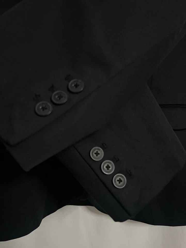 Structure Men’s Cotton Blazer Size L Black Sport Coat $120 Spring Suit Jacket - Image 3 of 4