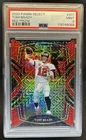 2020 Panini Select Tom Brady Red Prizm Club Jersey # #12/49 Buccaneers PSA 9