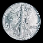 1943 Liberty Walking Silver Half Dollar