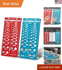 Ultimate Bolt Size and Thread Gauge Set: Precision Identifiers for 52 Standar...