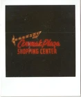 Vintage Neon Sign Of The Cermak Plaza Shopping  Center Berwyn Il Polaroid SX-70