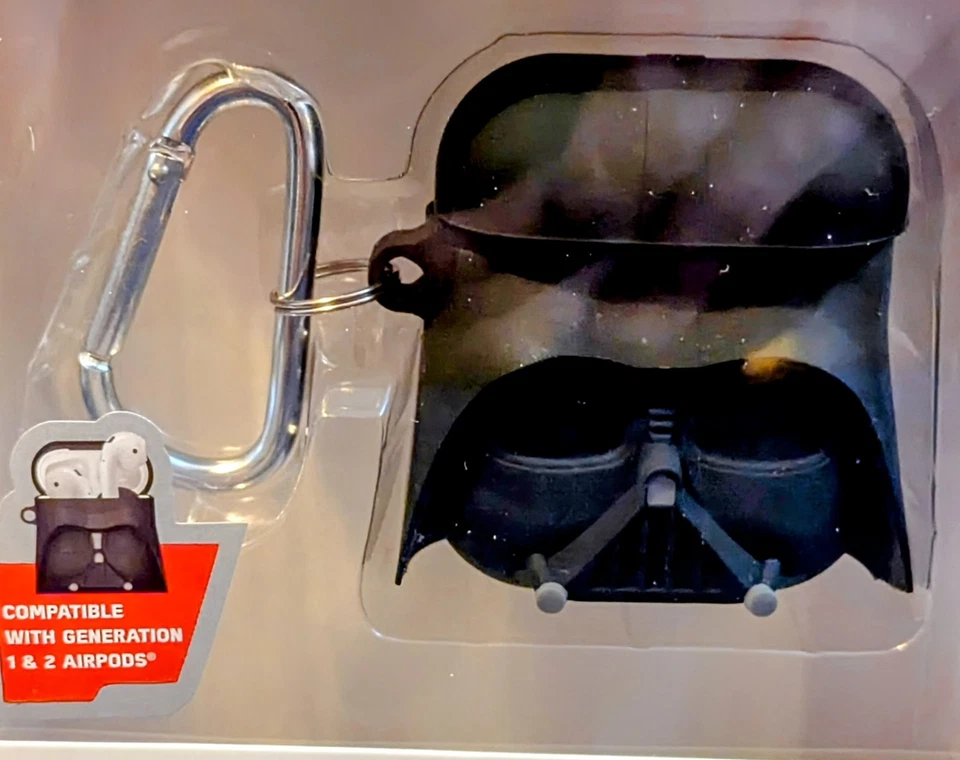 Disney Star Wars Darth Vader Silicone Airpods Protective Case Gen 1 & 2 NEW - Image 2 of 4