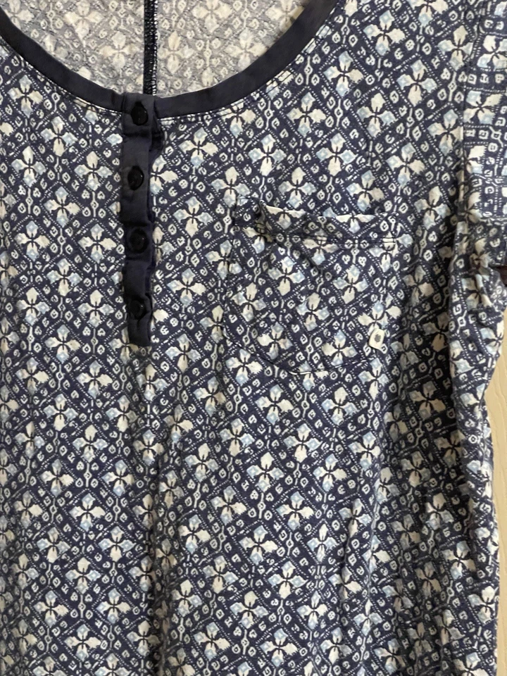 Camisón Lucky Brand para mujer elástico manga corta floral informal talla M Foto 3 de 4