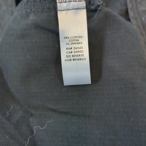 Calvin Klein Dress Pants Mens Size 34 Black Pin Stripe Straight Leg Chino Pocket - Picture 8 of 12