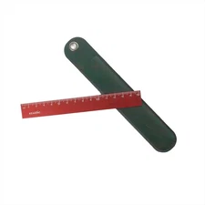 Mini Aluminum Pocket Ruler Red – 15 cm / 6 inch Dual-Scale Measuring Tool
