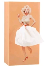 Marilyn Monroe Flowing Skirt Peach Tissue Box Cover Holder Gift Woman's Ladies