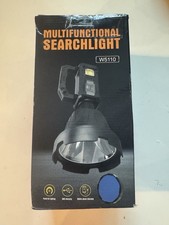 Solar Rechargeable LED Spotlight 3,000,000 Lumens USB-C Handheld