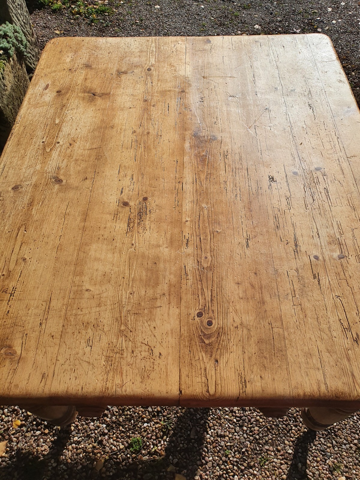 Antique Pine Farmhouse Table eBay