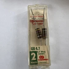 GC Electronics 2 Watt 4.7 Meg Resistors 2 In Packing 