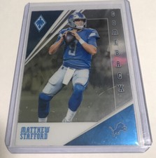 2019 panini phoenix Matthew Staford #7 Detroit Lions QB Football ComeBack￼￼