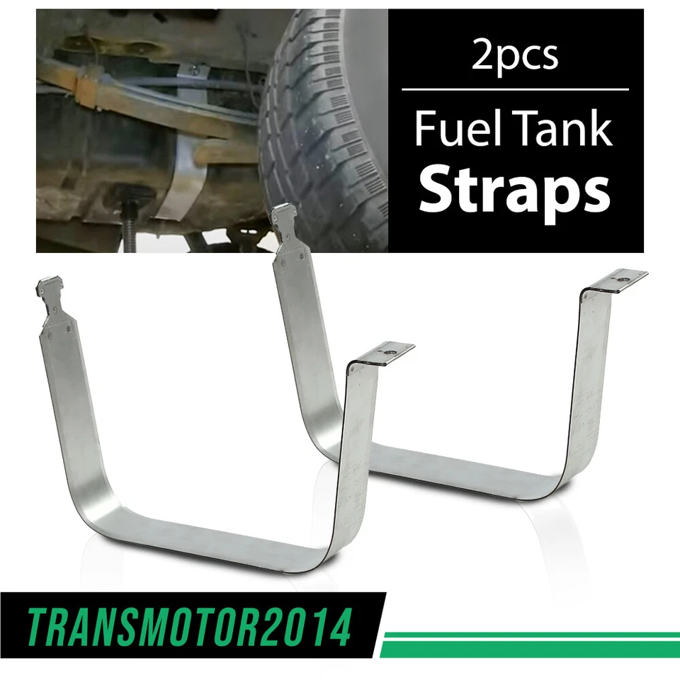 Par de correas para tanque de combustible aptas para 99-19 Chevy Silverado GMC Sierra 1500 2500 3500 Foto 4 de 4