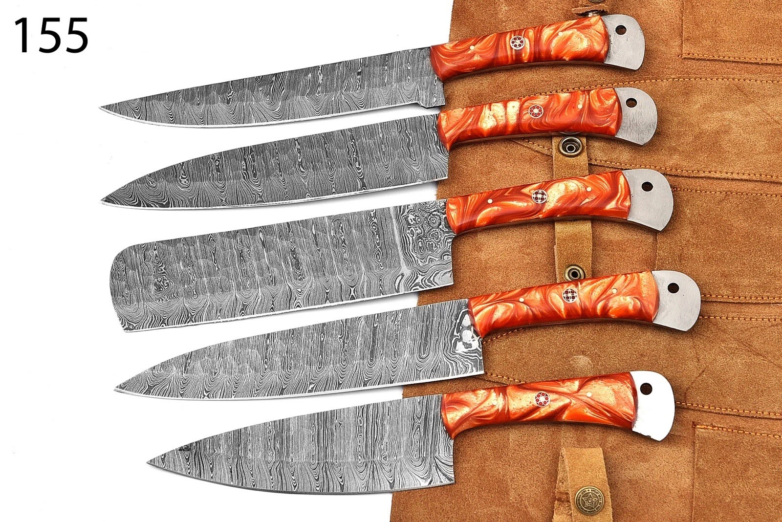 Knife Set Steel Kitchen Knives Chef Japanese Steak Damascus Cleaver Sharp Block