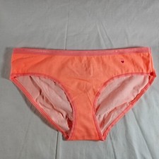 Victoria's Secret Hiphugger Large Orange Cotton Blend