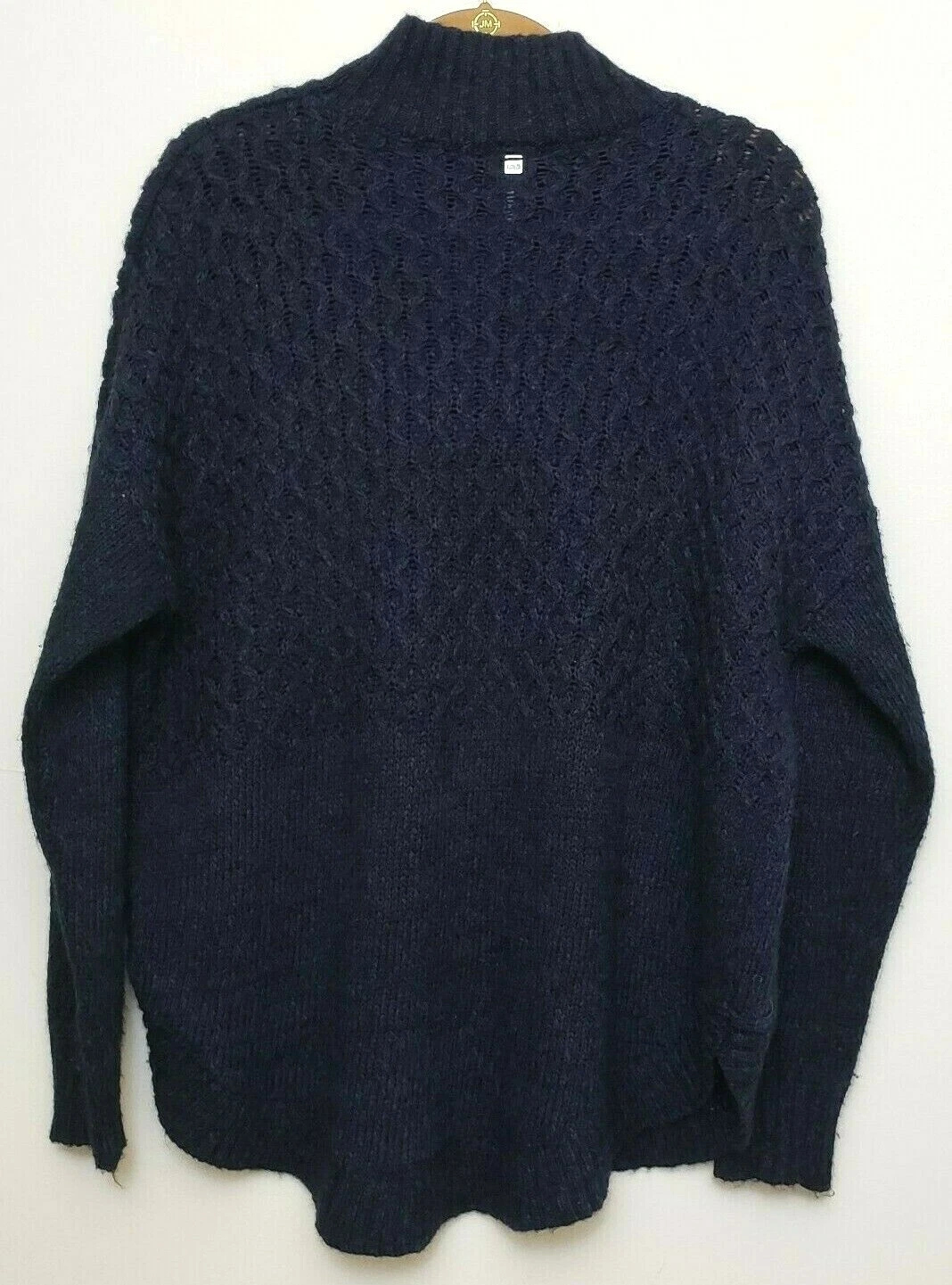 lole aude knit tunic variegated stand up collar euc sweater