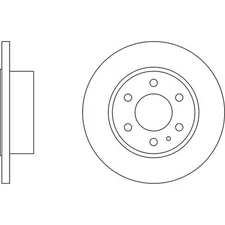 Apec Blue Brake Disc - Rear SDK6514 Fits Iveco Daily - OE Specification
